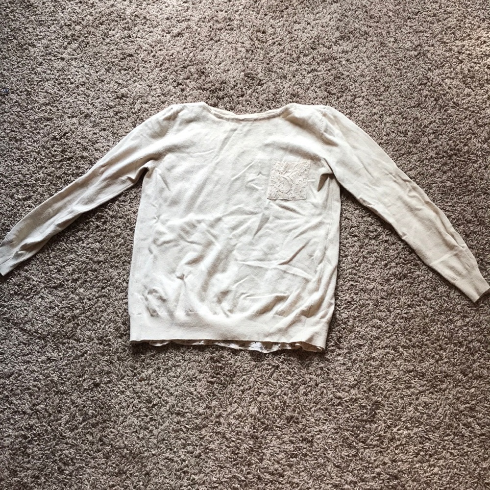 Cream sweater